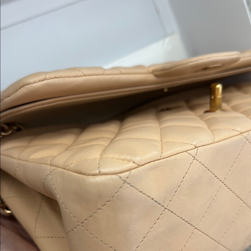 Chanel Double Flap Classic Lambskin Quilted Shoulder Bag - Picture 6 of 6